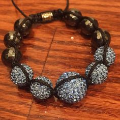 Beautiful Blue Shamballa Adjustable Bracelet Adjustable Blue Bracelets With Black Beads, Shamballa Bracelets, Adjustable Bracelet, Beautiful Blue, Womens Jewelry Bracelets, Black Blue, Blue Black, Women Jewelry, Bracelet