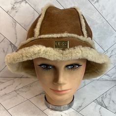 Ugg Australia Shearling Sheepskin Bucket Hat Tan Leather Fur Trim One Size Os Update Your City Look For The Brisk Weather With The Ugg Sheepskin Bucket Hat Featuring Plus Shearling Lining. Brim Can Be Worn Folded Up Or Down. 100% Shearling Sheepskin. Real Fur: Dyed Shearling From Sheep Originated In Spain. Hat01056781satewrhh-08/24 Hat Bx 10 Oz #Ugg #Australia #Leather #Sheepskin #Shearling #Buckethat #Hat #Winter #Cold Winter Drip, Ugg Accessories, Winter Cold, Real Fur, Ugg Australia, Womens Uggs, Fur Trim, Tan Leather, Sheep