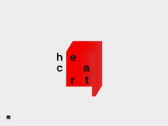 the logo for he art is shown in black and red on a white background with an orange rectangle