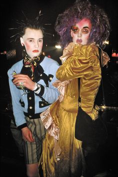 Trojan and Mark at Taboo, 1986 Punk Goes Pop, Michael Alig, Leigh Bowery, Pierrot Clown, Drag Make-up, Fleet Street