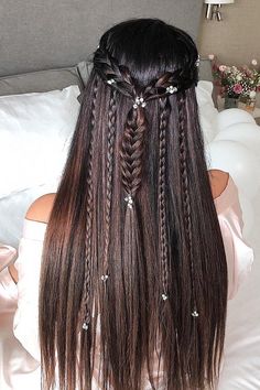 Diy Bridal Hairstyles, Easy Wedding Hairstyles, Easy Wedding, Simple Wedding Hairstyles, Long Hair Wedding Styles, Prom Hairstyles For Long Hair, Diy Bridal, Bridal Hairstyles, Hairdo For Long Hair