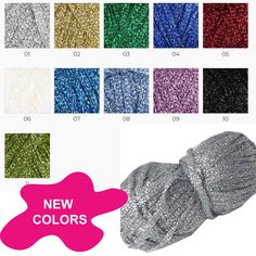 various colors of yarn for knitting and crochet, all in different sizes and shapes