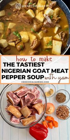 how to make the fastest vegetarian goat meat pepper soup with garnishes and spices