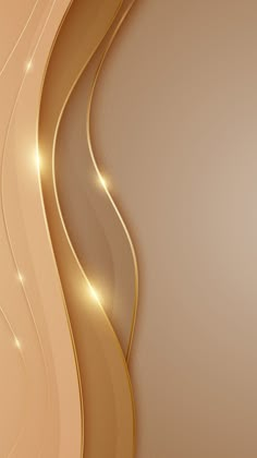 an abstract gold background with wavy lines