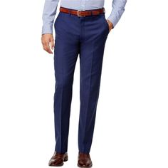 Step Into Success With The Ryan Seacrest Mens Solid Modern Fit Dress Pants Slacks. Part Of The Distinguished Distinction Line, These 100% Wool Slacks Are The Epitome Of Elegance And Professionalism. Designed In Indonesia, The Classic-Rise, Medium Weight Pants Offer A Perfect Blend Of Style And Comfort For The Office & Career-Oriented Man. The Solid Pattern With A Flat Front Design Speaks Of Understated Luxury, While The Zipper Fly, Eye And Hook, And Button Closure Ensure A Perfect Fit.Two Front Dusty Blue Mens Pants, Navy Straight Leg Dress Pants For Formal Occasions, Navy Tapered Leg Dress Pants For Formal Occasions, Navy Formal Trousers, Navy Dress Pants For Business, Blue Business Casual Dress Pants With Belt Loops, Office Blue Pants With Belt Loops, Tailored Blue Dress Pants With Belt Loops, Formal Blue Bottoms With Belt Loops