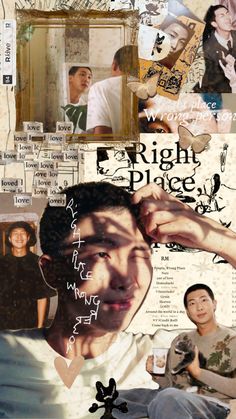 Rm right place wrong person bright colour edition 1/2 #rm #rmbts #namjoon #bts #btsarmy Wrong Person, Rap Monster, Bts Pictures, Kim Namjoon, Bts Army, Kdrama, Rap, Bts, Collage