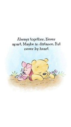 I know I don't post this kind of stuff but I love motivational quotes so sometimes I might but not a lot! 🫶 Pooh Bear Love Quotes, Cute Winnie The Pooh Quotes, Pooh Bear Tattoo, Love Motivational Quotes, Pooh And Piglet, Always Together, Bear Quote