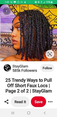 Faux Locs, Pull Off, Locs, Hair