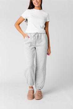 These are the coziest, cuddly sweatpants! A seasonal must have! Wide elastic & drawstring waistband Thick & cozy Side pockets Elastic cuffs Fabric content - Polyester, Cotton - Hand wash Comfy Joggers With Pockets For Leisure, Comfy Sweatpants With Elastic Cuffs For Lounging, Comfy Everyday Joggers With Pockets, Cozy Sweatpants With Ribbed Cuffs For Loungewear, Comfy Sweatpants With Pockets For Loungewear, Solid Color Drawstring Sweatpants For Loungewear, Comfy Joggers With Pockets For Lounging, Cozy Sweatpants With Elastic Cuffs For Loungewear, Comfy Sweats With Elastic Cuffs