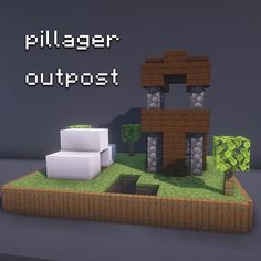 an image of a computer game with the text piller outpost in front of it