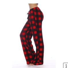 Brand: Abound Color: Red Black Size: Large Pattern: Buffalo Plaid Type: Lounge Pants Material: 60% Cotton, 40% Polyester Machine Washable Flat Lay: Waist Is 17 Inches (43.18 Cm) Hip Is 20 Inches (50.8 Cm) Rise Is 11.5 Inches (29.21 Cm) Inseam Is 28.5 Inches (72.39 Cm) Length Is 40 Inches (101.6 Cm) Condition: New With Tags Please Checkout My Store For More Great Finds - Fair Offers Welcome! Casual Red Lounge Pants, Casual Red Lounging Pants, Trendy Red Loungewear Bottoms, Red Bottoms For Winter Loungewear, Red Winter Loungewear Pants, Red Loungewear Pants For Fall, Red Pants With Elastic Waistband For Loungewear, Red Elastic Waistband Pants For Loungewear, Red Pants For Pajama Party In Winter