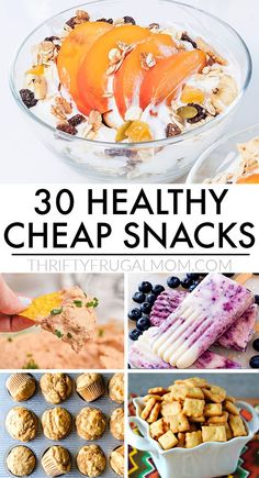 30 healthy cheap snacks that are easy to make