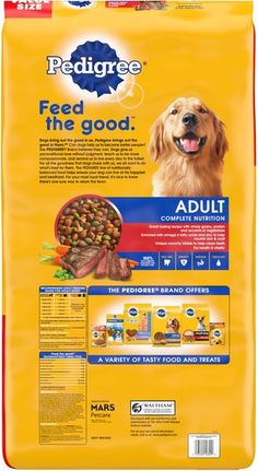 pedigree feed the good adult dog food