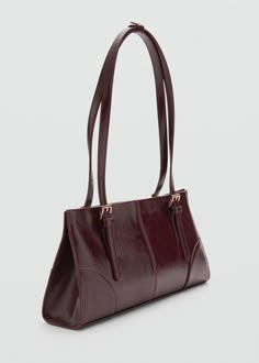 Shoulder bag with buckles - Women | MANGO USA Mango Bags, Burgundy Bag, Dream Bags, Iconic Bags, Pretty Bags, Bags And Shoes, Cute Bags, My Bag, Winter 2024