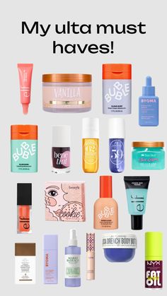 MY ULTA MUST HAVES Stuff To Get From Ulta, Ulta Products Must Have, What To Get At Ulta, Baddie Shuffles, Things To Get At Ulta, Ulta Beauty Must Haves, Best Ulta Products, Ulta Must Haves, Ulta Finds