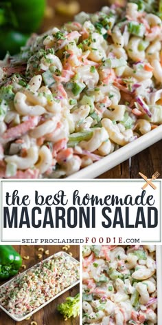 the best homemade macaroni salad recipe