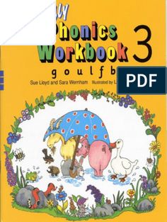 the book cover for jolly phonics workbook 3