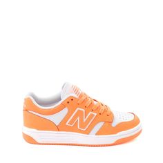 New Balance 480 Athletic Shoe - Little Kid - Hot Mango / White | Journeys New Balance 480, Shoe Size Chart Kids, Orange Shoes, Oxford Heels, Athletic Shoe, Gameday Outfit, Big Kid, Stylish Sneakers