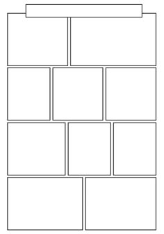 a blank plot sheet with four squares and one line on the bottom, in black and white