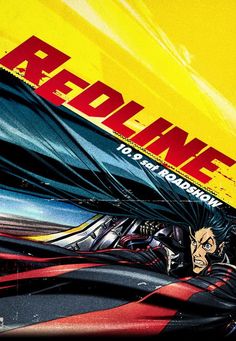 an anime movie poster with the title redlane