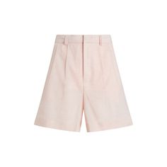 Cut from a flattering high rise fit, comfortable tailoring, this tailored shorts will sure take you from work to beach in no time. These shorts feature our signature card slot, deep pockets on the sides, twin belt loops. Made from 100% organic cotton, this unique blend of pink hues can only be achieved through natural yarn dye. Pair them with our oversized Nonchalant Shirt and Nonchalant Bralette for a relaxed beach day or our knit crop tops and a pair of loafers for a polished look.  Fabric: 10 Light Pink Shorts, Tailored Shorts, Knit Crop Top, Knit Crop, Pink Shorts, Independent Designers Fashion, Polished Look, Yarn Dyeing, Grease