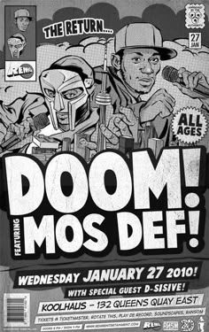 the poster for doom mos def