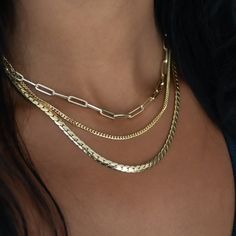 Our ESQUELETO Essentials gold chains are perfect for holding charms or adding a pop of golden glint to your look. Layer it on with other chains for more sparkle or spring a sense of subtle elegance by wearing it alone. A solid gold lobster clasp keeps your chain secure for everyday wear. Metal: 14k Yellow Gold with 14k Lobster ClaspMeasurements: Chain width: 2.4mm, Chain length: 16", 18", 20" Chain 16", 18", 20" in stock Shipping and Delivery: IN STOCK items will ship within 2 business days Size