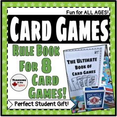 Are you looking for the perfect student gift for the start of the year, or to send your kiddos off on Winter Holidays? Books are really nice, and so are pencils and other goodies. But what about a book FULL of games and a deck of cards to play them with? This is the gift I give to my students, and they LOVE it! The only thing they need to play these games is the deck of cards you give them along with this rule book. Don't want to give each student a deck? Buy a few decks for your classroom and k Teacher Games, Perfect Student, Gift Card Games, Students Christmas, A Deck Of Cards, Maths Games, Student Christmas Gifts, Playing Card Games, Christmas Gift Card