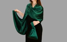 🔘 Satin double-layered women's shawl for all kinds of events. 🔘 The mannequin is wearing the size standard. 🔘 Material: Double layered soft luxurious satin fabric 🔘 Measurements: Double Layered 70cm x 220cm / 27.5" x 86,5''- Bag measurements approximately L23 x H23 cm / L9 x H23 inches (Without Handles)  🔘 Care instructions: Hand wash gently in cool or lukewarm water and lay flat to dry 🔘 Custom orders are welcome! Silk Shawl For Formal Occasions, Elegant Evening Shawl Wrap, Elegant Green Scarf For Formal Occasions, Elegant Green Shawl For Wedding, Elegant Green Wedding Shawl, Formal Shawl Wrap Scarf, Elegant Green Shawl For Party, Elegant Satin Shawl For Formal Occasions, Elegant Green Scarves For Party