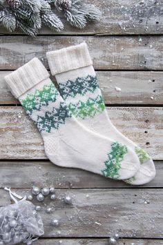 Mistletoes Pattern Universal Yarn Rachel Brockman, Ankle Warmers, Sock Ideas, Fair Isle Socks, Universal Yarn, Black Tulips, Sock Drawer, Knitted Socks, Lace Tee