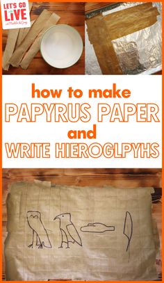 how to make a paper papyrrus pillow with pictures and instructions on it