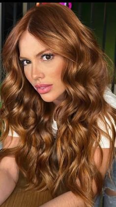 Cowboy Hair Color, Hair Color Inspiration For Brunettes, Rubio Chocolate, Cherry Blonde Hair, Cherry Blonde, Hair Color Copper, Autumn Hair Color, Red Hair With Blonde, Blonde Highlights Blonde Hair