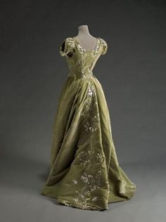 Raudnitz & Co. evening dress, 1897 1900 Fashion, 파티 드레스