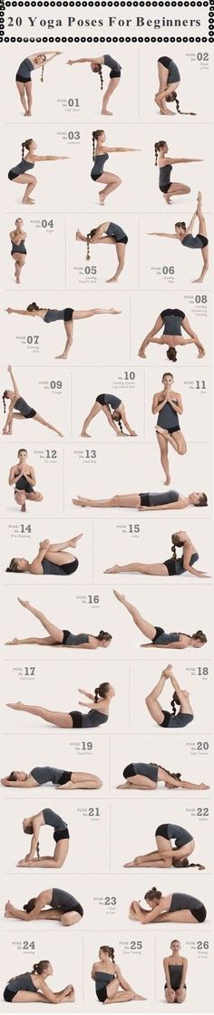 an image of a woman doing yoga poses in different positions on her stomach and back