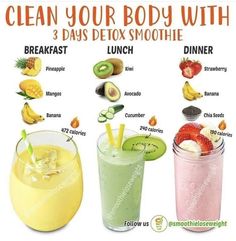 Easy At Home Smoothies, Smoothie Recipes Morning, Healthy Smoothies Without Milk, Dinner Smoothies Healthy, Smoothie Recipes Lunch, Bowl Cleanse Drink, Late Night Smoothie Healthy, Lunch Breakfast Ideas, Smoothies With No Milk