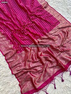 Launching Premium Banarasi Raspberry Georgette Collection's 🧚‍♀🤩 *Wow Price @1699 Free Ship* 😍

*$138906*

💐 Fabric : Premium Banarasi Raspberry Georgette Silk Saree with Golden  Zari Weaving and Jacquard Contrast Pallu with Booti Blouse 

Measurements : *5.5 Mtr Saree + 0.8 Mtr Blouse* 



100 % Orignal Quality 

*We Promise PQR Price Quality and range* ✨

Single and Multiple's Available ♥

Note : color may vary slightly due to photography and display strictly no exchange or return for color variations unpacking video must for any sort of complaint.