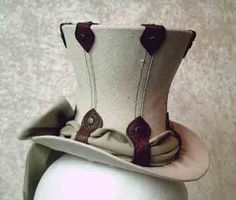 another steampunk hat Moda Steampunk, Steampunk Ideas, Steampunk Couture, Mini Top Hat