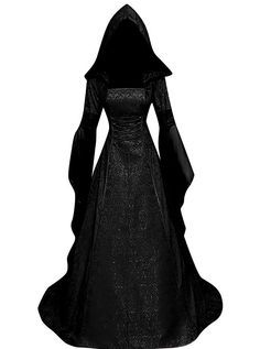 Step into the Halloween spirit with a classic witch look, complete with pointed hats, capes, and an air of mystery. Perfect for a magical night out 🌙✨ Vampire Gown, Gothic Corset Dresses, Medieval Corset, Cloak Dress, Vampire Dress, Punk Dress, Gothic Corset