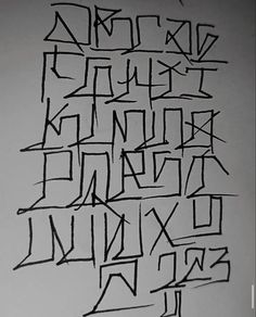 the letters are written in cursive writing on a white paper with black ink