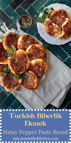 turkish bibelik is served on a white plate