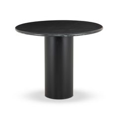 Belle Round Dining Table Black Marble Dining & Kitchen Tables Four Hands Default Title    Dining & Kitchen Tables Change Starts With Me, Round Dining Table Black, Black Round Table, Round Table Base, Dining Sideboard, Dining Table Sizes, Dining Table Price, Bistro Style, Rechargeable Lamp