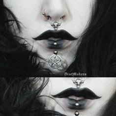 Goth Eye Makeup, Graphic Makeup, Swag Makeup, Dope Makeup, Edgy Makeup, Black Makeup, Black Lips, Gothic Makeup, Goth Makeup