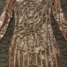 Never Worn Size Small Open Back Dresses Backless, Sequin Dress, Open Back, Colorful Dresses, Sequin, Womens Dresses, Dresses, Women Shopping, Gold