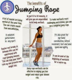 the benefits of jumping rope are shown in this poster, with information about how to use it