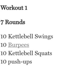 the instructions for how to do kettlebell squats in 10 minutes or less are shown