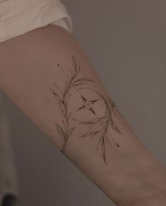 a person with a tattoo on their arm