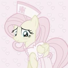 the pinkie pony is wearing a white dress