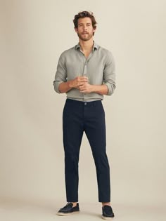 Dark Blue Pants, Smart Casual Menswear, Minimalist Fashion Men, Mens Casual Outfits Summer