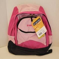 Trans By Jansport Wisdom Cotton Candy Backpack Nwt Sporty School Backpack With Adjustable Strap, Sporty Pink Bag For Outdoor, Sporty Pink Backpack For School, Sporty Pink School Backpack, Sporty Standard Backpack For School, Functional Pink Sports Backpack, Sporty Bags For Outdoor Activities And Back To School, Pink Gym Bag For Back To School, Sporty Pink Backpack For Sports