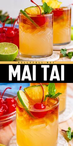 Craving a tropical drink? This Mai Tai recipe is perfect for easy Labor Day party drinks and summer cocktail ideas. A rum cocktail with hints of citrus and almond, made with just 5 ingredients: white rum, lime juice, orange curaçao, orgeat syrup, and dark rum! Monkey Pod Mai Tai Recipe, Orgeat Syrup Cocktails, Luau Drinks Alcoholic, Tropical Drinks Recipes Alcohol, Rum Drinks Easy Cocktails, Summer Bar Drinks, Easy Mixed Drinks Alcohol, Mai Tai Drink Recipe, Chinese Drinks